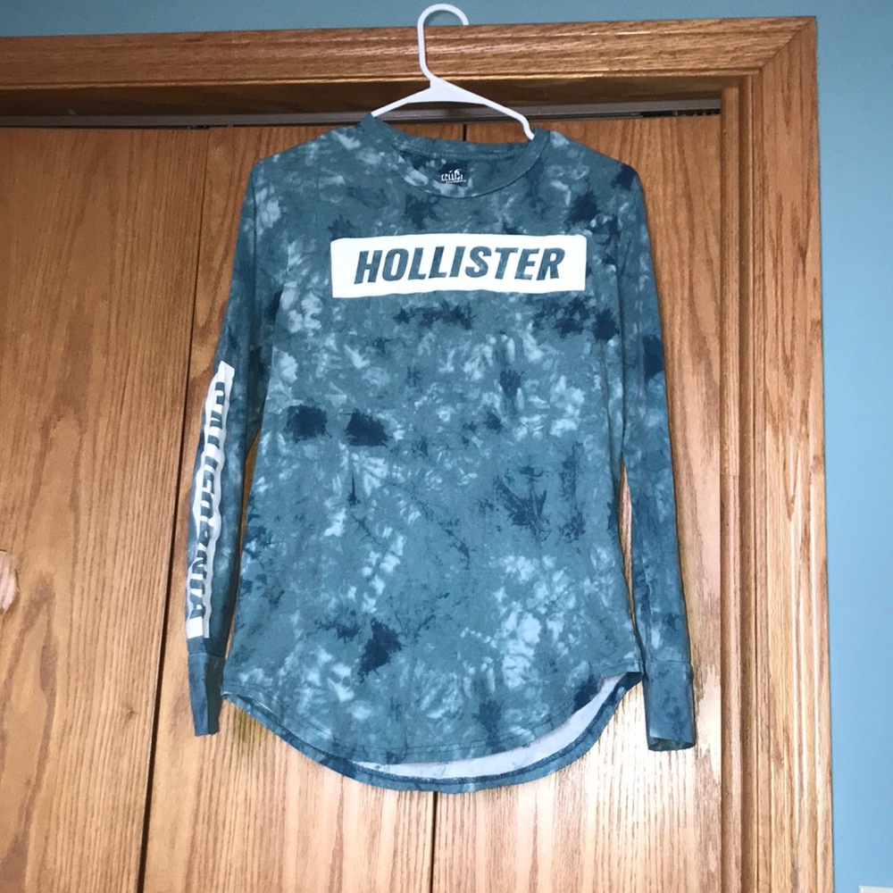 Hollister Blue/Green Long Sleeve Shirt